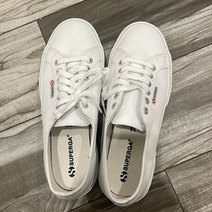 Superga leather shoes